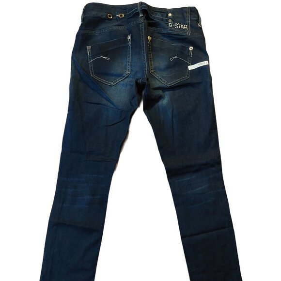 G-Star Raw Midge Skinny Cropped Blue Denim Jeans Sz 26 NWOT - Picture 7 of 11